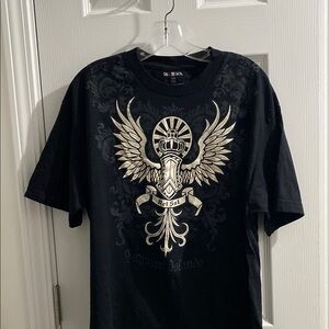 Black Short Sleeve Tee with Classic Fit